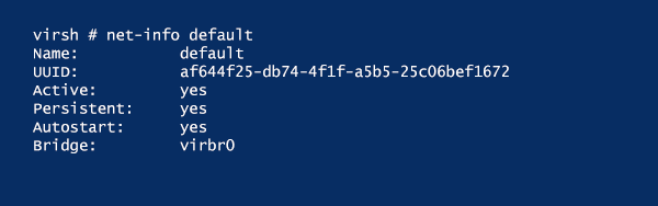 Use virsh commands to manage KVM networking | TechTarget