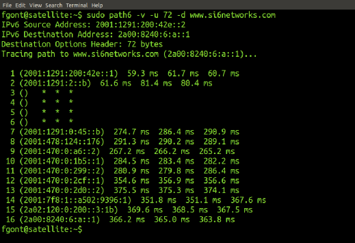 SI6 Networks' IPv6 Toolkit's path6 tool.