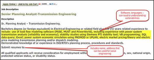 Job posting