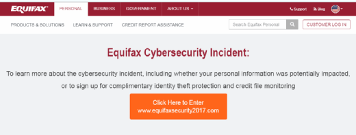 problems with equifax security ze