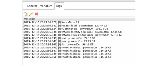 Figure A: Logs tab