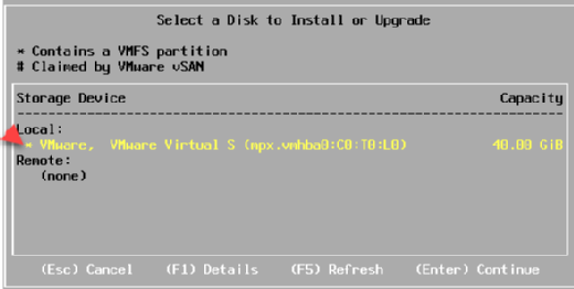 vmware esxi 6.7 check sid