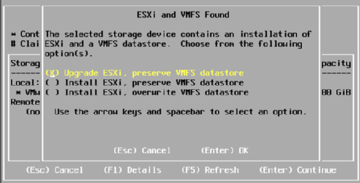 vmware esxi 6.7 increase file system