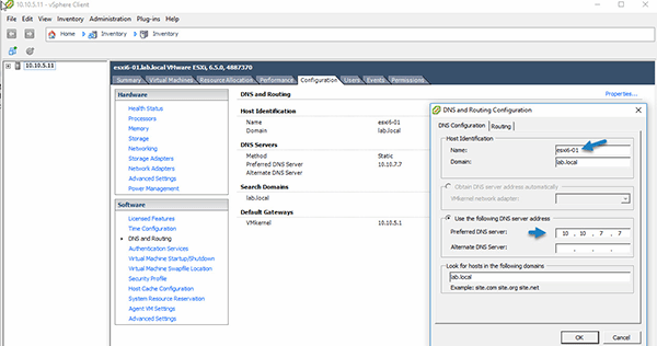 How Do You Change ESXi 6 5 Host Names And DNS Configuration 