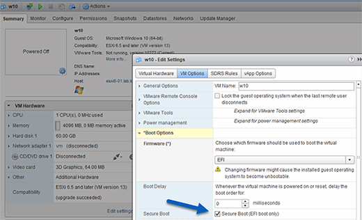 install debian onto vm esxi 6.5 form the network