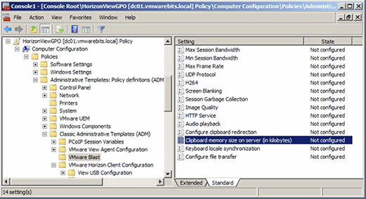 vmware horizon view client network redirection