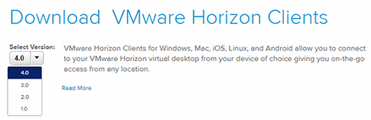 vmware horizon client online login