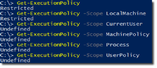 Set PowerShell execution policy based on your needs