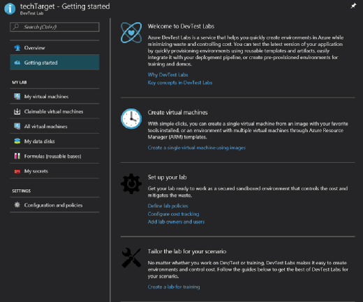 Azure DevTest Labs environment
