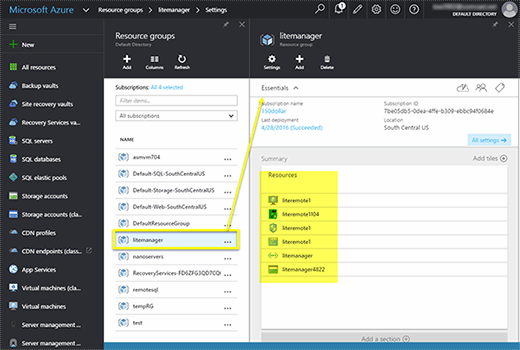 Azure Resource Manager resource groups