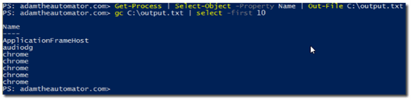 Start using the PowerShell pipeline with this example