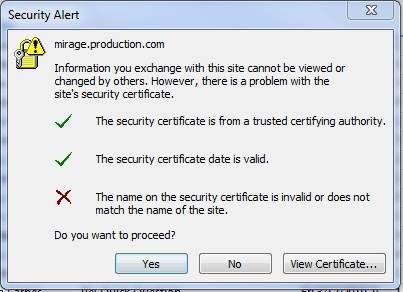 outlook 2007 ssl certificate error