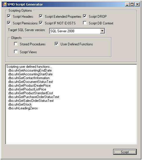 The Basics Of Smo Scripting For Database Objects