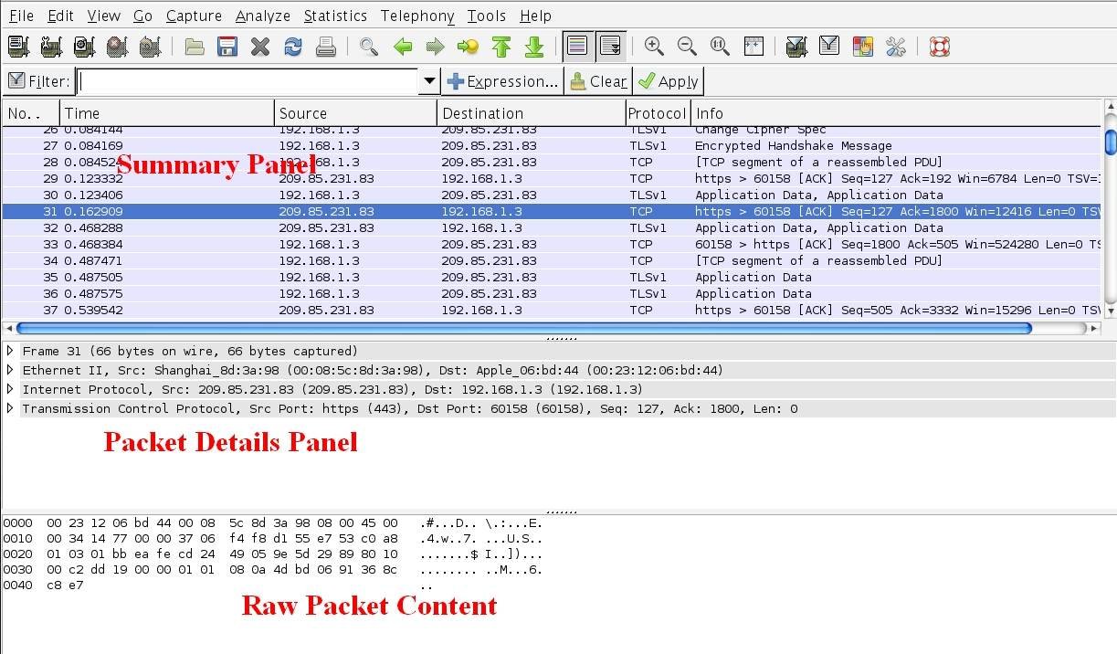 examples of wireshark captures