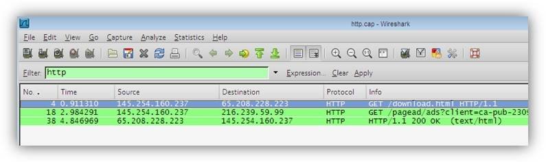 steps for wireshark packet capture