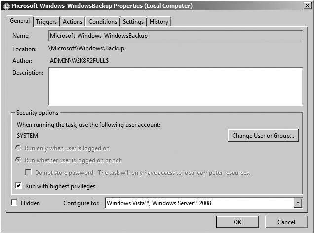 disable windows backup server 2008