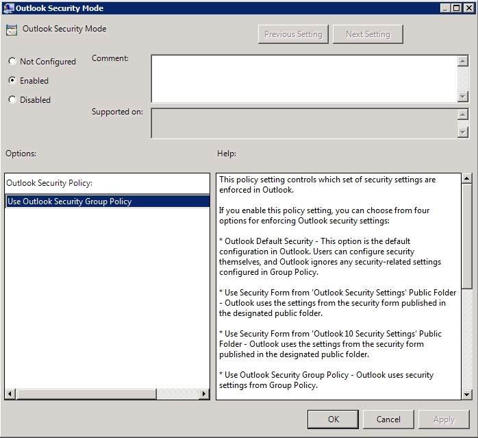 how to edit outlook identity