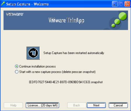 vmware thinapp client