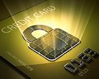 credit card with padlock