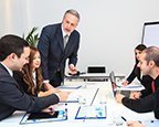 people at a work meeting