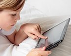 Child using smart device