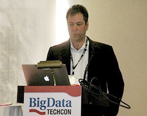 Robert Dayton of MainStream Analytics at Big Data TechCon 2014 in Cambridge, Mass.