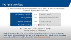 The Agile Manifesto