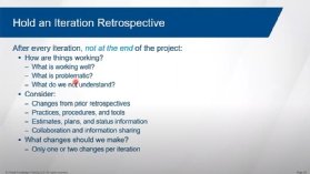 Hold an iteration retrospective