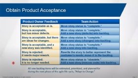 Obtain product acceptance