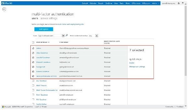 azure mfa setup