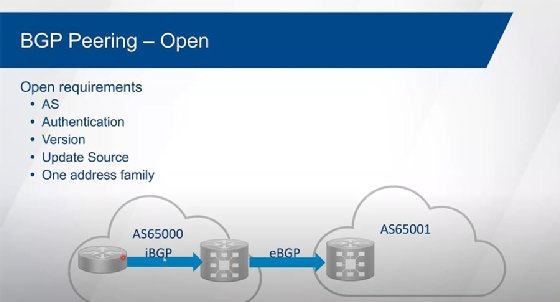 BGP peering -- open
