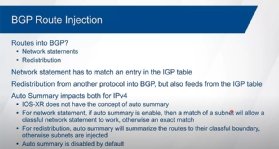 BGP route injection