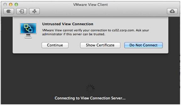 vmware horizon view client mac