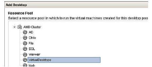 Choose a resource pool or cluster
