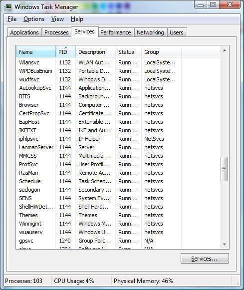 memory management in windows 7