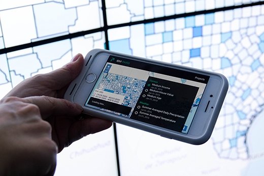 IBM PAIRS Geoscope mobile app