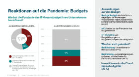 Die Pandemie hat Folgen für die IT-Budgets.