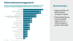 IT-Prioritäten: Informationsmanagement