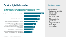 Die Zuständigkeitsbereiche der Umfrageteilnehmer.