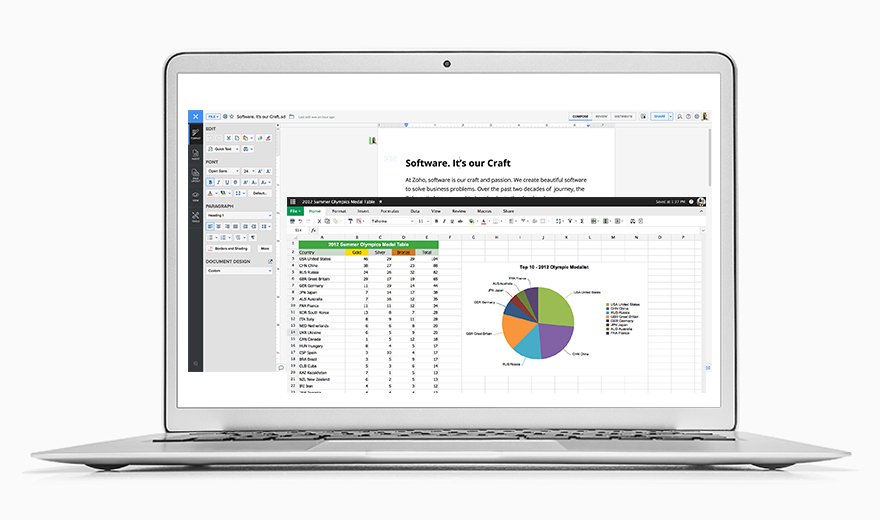 zoho office suite taking app for mac