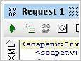 Figure 4: Use the green arrow to submit a request to the service.