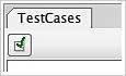Figure 7: Create a new TestCase button in the TestSuite window.