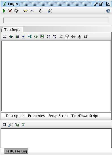 Figure 9: TestCase window for Login test case.
