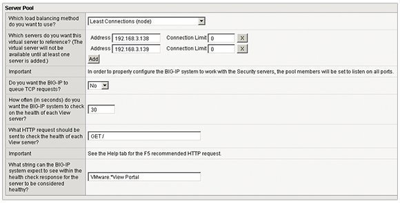 Use the iApp plug-in to check the status of VMware View servers