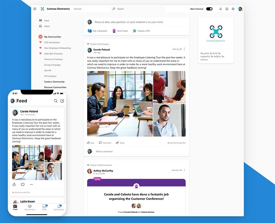 Yammer redesign includes tighter Microsoft Teams integration TechTarget