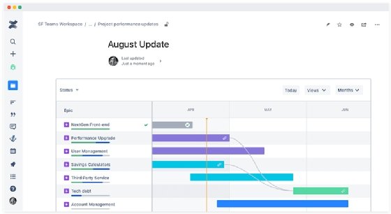 confluence roadmap planner size