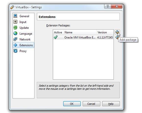 oracle vm virtualbox extension pack