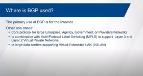 Where is BGP used?