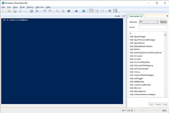 Run Powershell script from software package