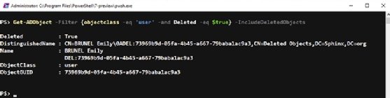 Active Directory recycle bin
